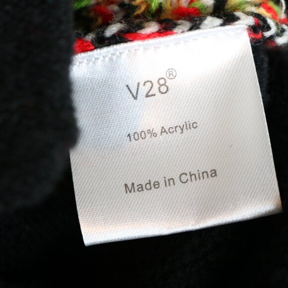 V28 Christmas Sweater Button Front Santa Snowman Tree - Picture 13 of 15